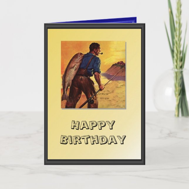 Successful fisherman card (Front)