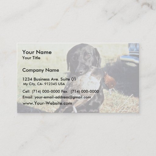 Customizable Successful Hunt Business Card Templates