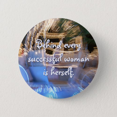 Successful woman power quote gold coach photo bold button