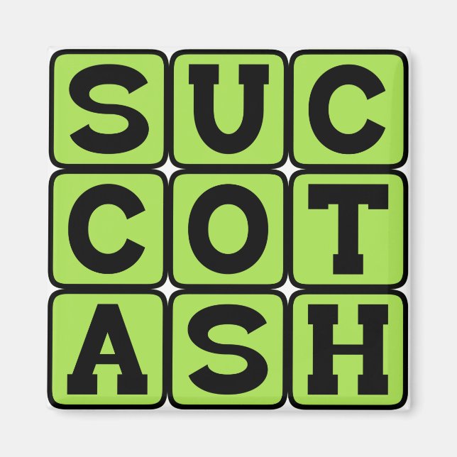 Succotash, Insufferable Corn & Lima Bean Dish Magnet (Front)