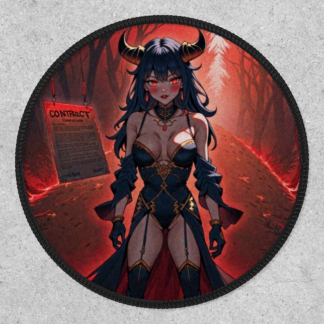 Succubus Contact at Crossroads: Anime Lilin Demon Patch (Front)