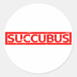Succubus Stamp Classic Round Sticker