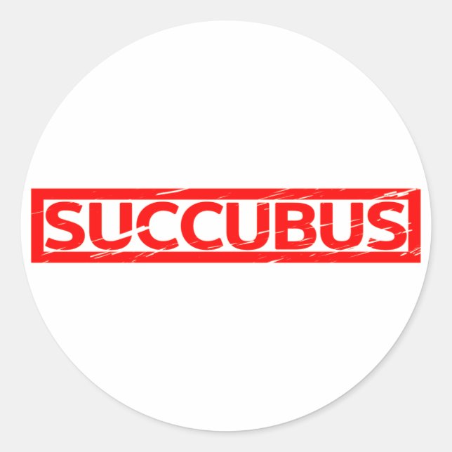 Succubus Stamp Classic Round Sticker (Front)