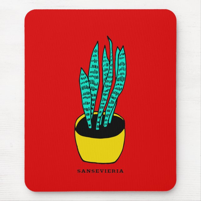 Succulent 01 mouse pad (Front)