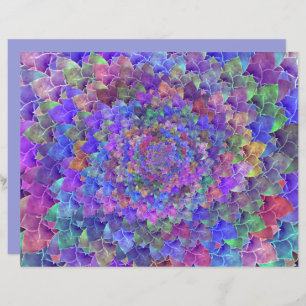 Succulent Abstract Art Floral Purple Colorful