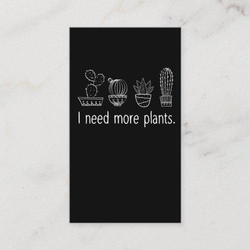 Succulent addicted Gardener Plant Lady Cactus Business Card