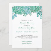 Succulent and eucalyptus bridal shower invite 3961 (Front/Back)