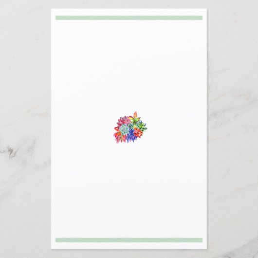 Succulent Baby Predictor Baby Shower (Back)