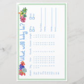 Succulent Baby Predictor Baby Shower (Front)