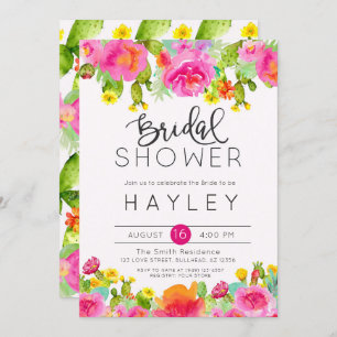Succulent Botanical Bridal Shower Invite