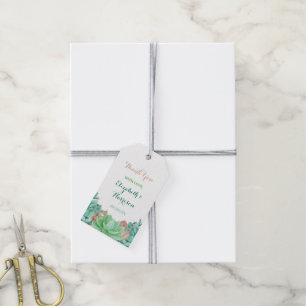 Succulent Bouquet Botanical Floral Wedding Gift Tags