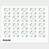 Succulent Bridal Shower Favor Sticker (Sheet)