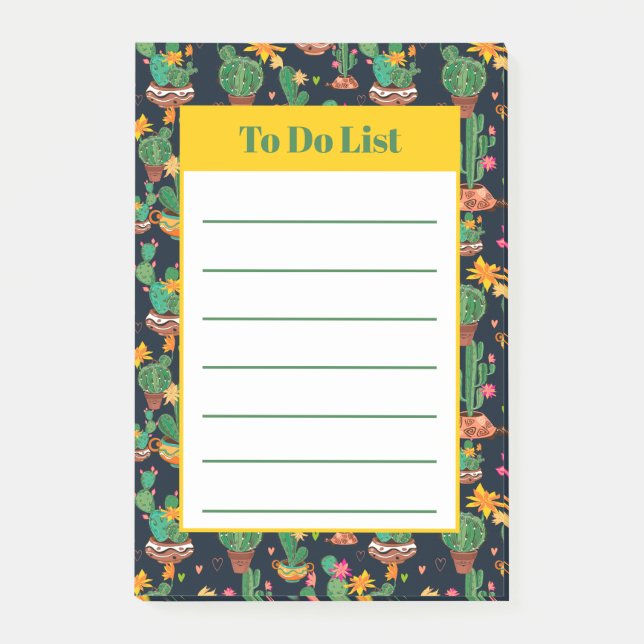 Succulent Cactus Post-it Notes (Front)