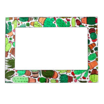 Succulent Cactus Potted Plants Green Cacti Garden Magnetic Frame Succulent Cactus Potted Plants Green Cacti Garden Magnetic Frame