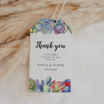 Succulent cactus watercolor wedding favor gift tags<br><div class="desc">A modern and original design for this watercolor wedding suite: colorful cacti and succulents,  the good mix between a classical botanical design and a bold theme with desert plants. Perfect for all the cactus lovers!</div>