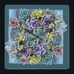 succulent clock<br><div class="desc">succulent</div>