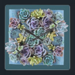 succulent clock<br><div class="desc">succulent</div>
