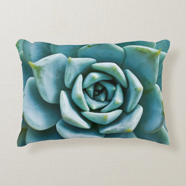 Succulent Closeup Accent Pillow (Front)
