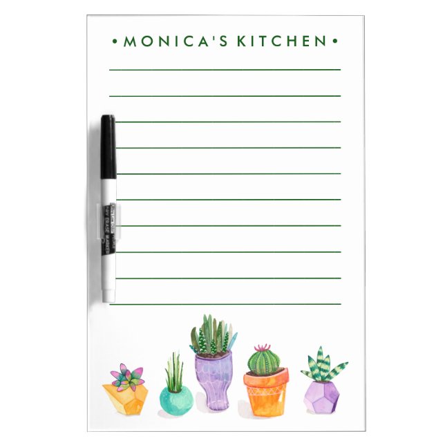 Succulent Display Dry-Erase Board (Front)