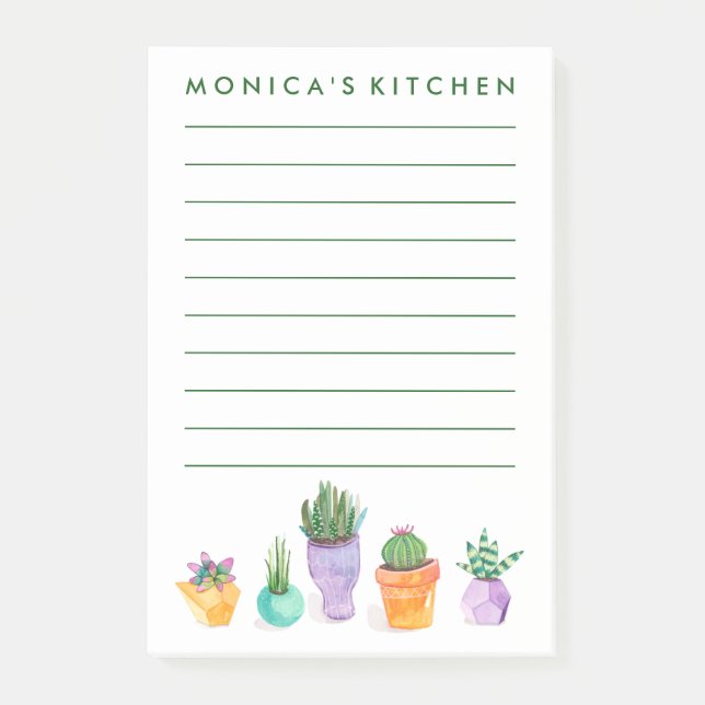 Succulent Display Post-it Notes (Front)