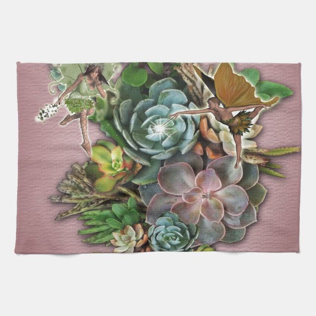Succulent displays towel (Horizontal)