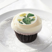 Succulent Edible Frosting Rounds (Cupcake)