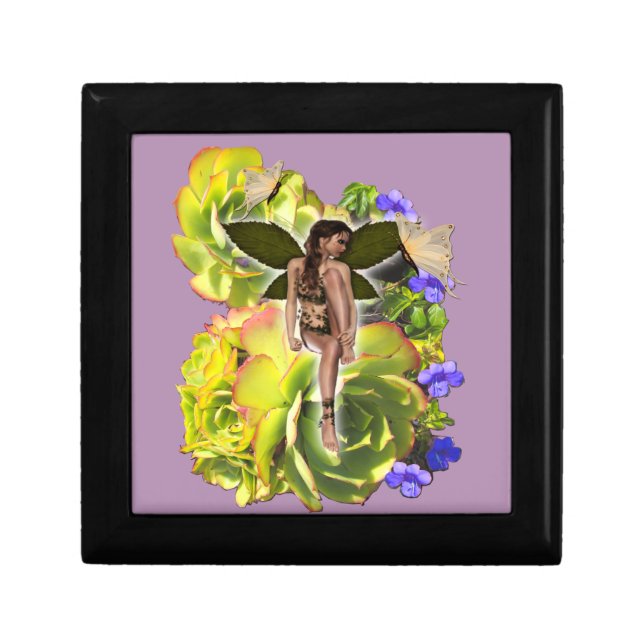 Succulent fairy keepsake box (Front)