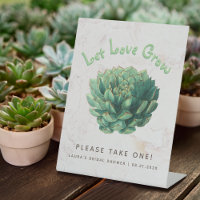 Succulent Favors for Bridal Shower Let Love Grow