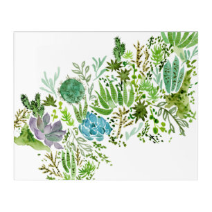 Succulent Field I Acrylic Print