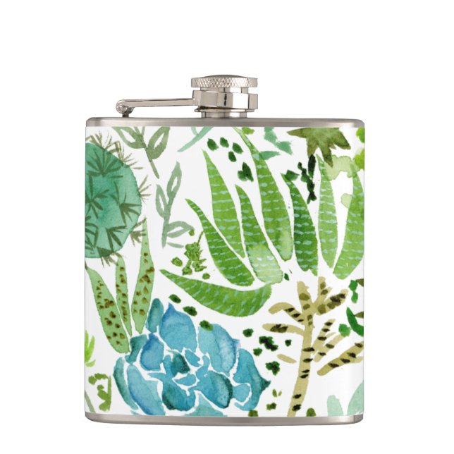 Succulent Field I Flask (Front)