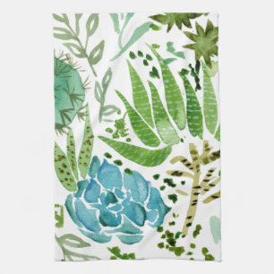 Succulent Field I Kitchen Towel
