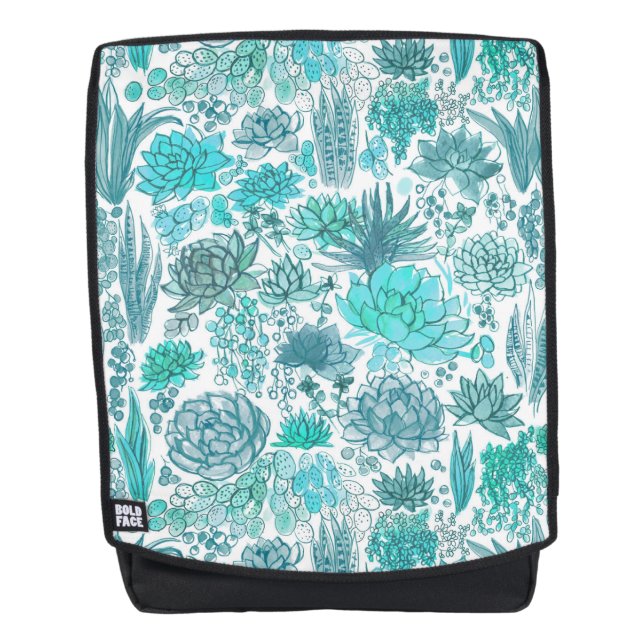 Succulent garden backpack (Front)