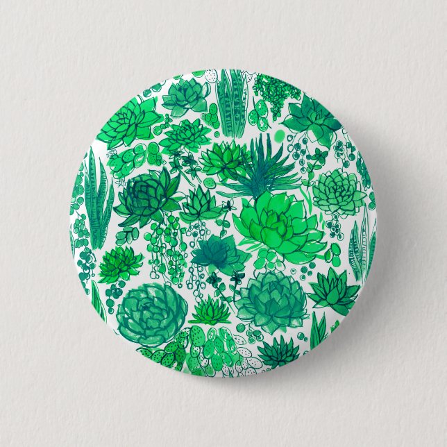 Succulent garden button (Front)
