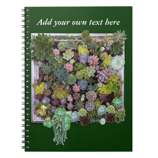Succulent garden design notebook (Front)