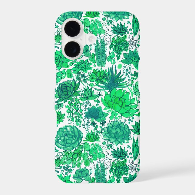 Succulent garden iphone case (Back)