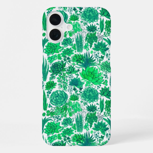 Succulent garden iPhone case (Back)