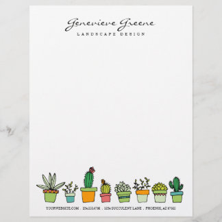 Succulent Garden Letterhead