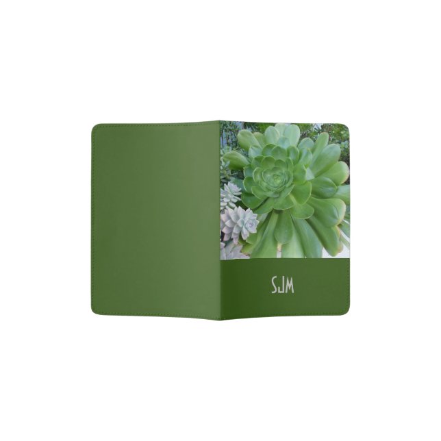 Succulent Garden Passport Holder (Opened)