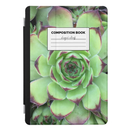 Succulent Garden Photo Composition Book iPad Pro Cover