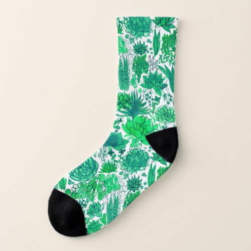 Succulent garden socks