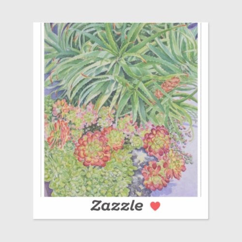Succulent Garden Sticker