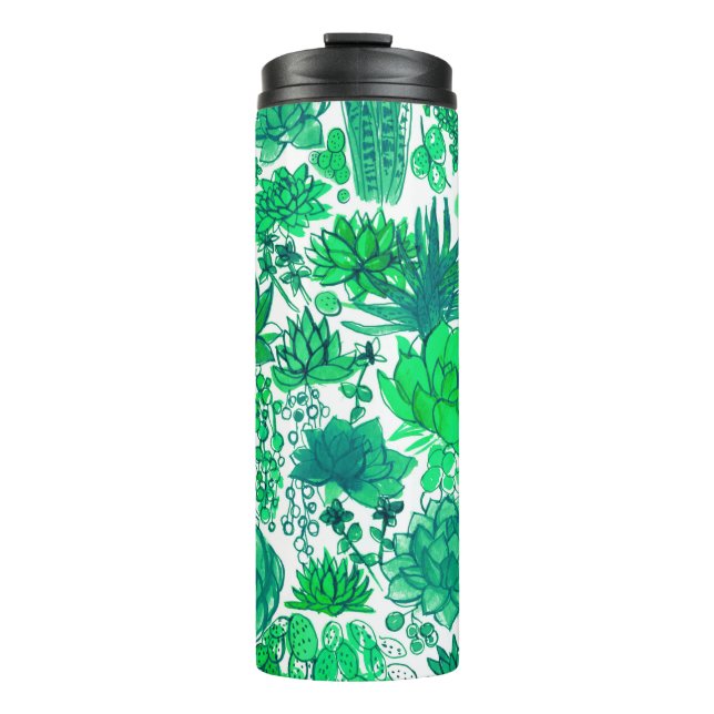Succulent garden thermal tumbler (Front)