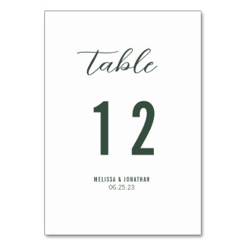 Succulent Garden Wedding Table Number Card by spinsugar at Zazzle