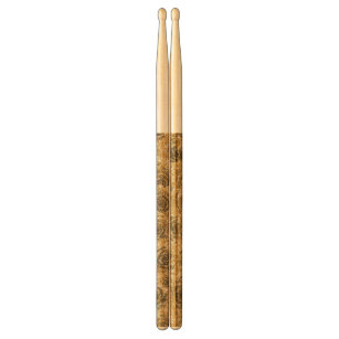 Succulent Gold Glitter Elegant Metallic Design Drum Sticks