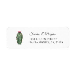 Succulent Greenery Address Label