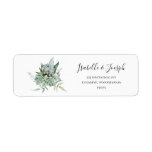 Succulent Greenery | Return Address Label<br><div class="desc">This succulent greenery | return address label is perfect for your boho sage green tropical floral wedding-. The design features modern watercolor artwork, including light green eucalyptus, delicate fern, and classic succulent varieties, giving the design a simple, elegant secret garden feel, perfect for any spring, summer, fall, or winter wedding!...</div>