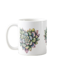 succulent heart shape Classic Mug, 11 oz