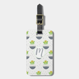 Succulent Kalanchoe Plant Mom Pattern Luggage Tag