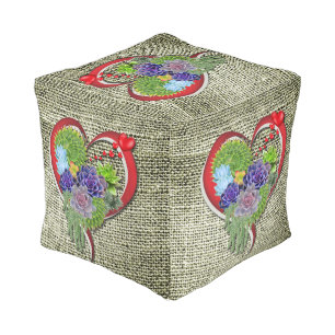 Succulent-lovers Garden Plant Pouf