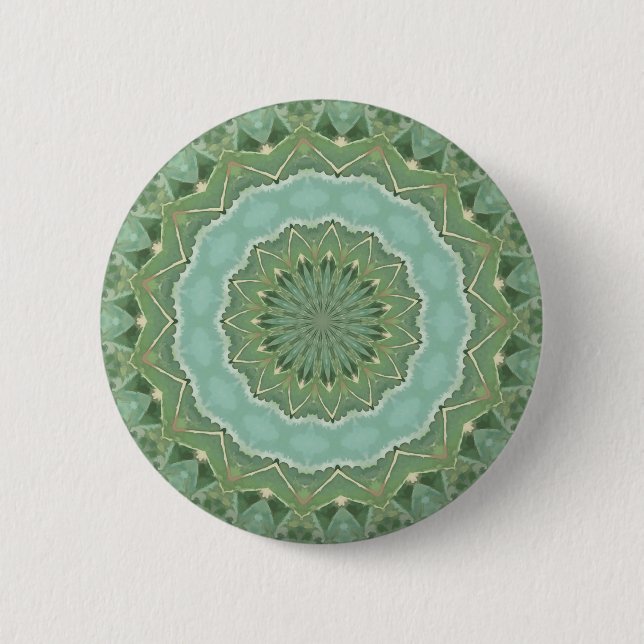 Succulent Mandala Button (Front)